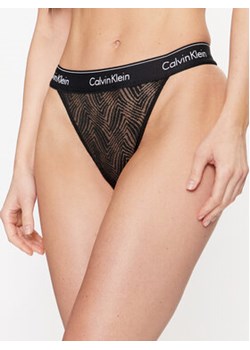 Calvin Klein Underwear Stringi 000QF7714E Czarny ze sklepu MODIVO w kategorii Majtki damskie - zdjęcie 171504442
