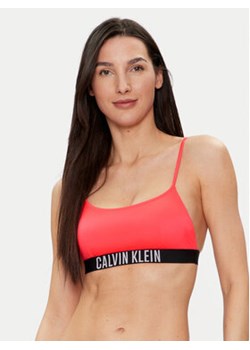 Calvin Klein Swimwear Góra od bikini KW0KW02507 Czerwony ze sklepu MODIVO w kategorii Stroje kąpielowe - zdjęcie 171507341