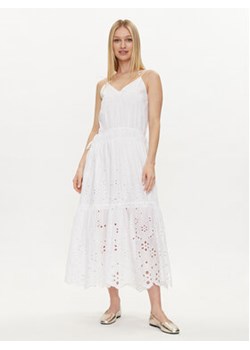 Pepe Jeans Sukienka letnia Dusana PL953480 Biały Regular Fit ze sklepu MODIVO w kategorii Sukienki - zdjęcie 171507464