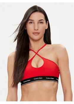Calvin Klein Swimwear Góra od bikini KW0KW02426 Czerwony ze sklepu MODIVO w kategorii Stroje kąpielowe - zdjęcie 171507670