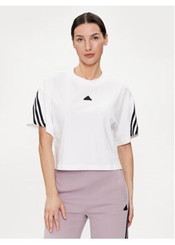 adidas T-Shirt Future Icons 3-Stripes IV5270 Biały Loose Fit ze sklepu MODIVO w kategorii Bluzki damskie - zdjęcie 171508330