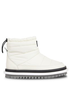 Botki Tommy Jeans Tjw Padded Flat Boot EN0EN02292 Rich Cream YA6 ze sklepu eobuwie.pl w kategorii Śniegowce damskie - zdjęcie 171509481