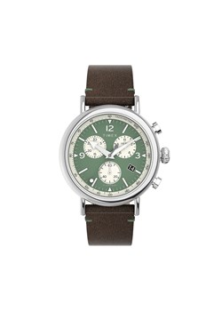 Zegarek Timex Standard Chronograph 41mm Eco-Friendly TW2V71000 Brown/Green ze sklepu eobuwie.pl w kategorii Zegarki - zdjęcie 171511014