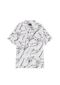 Cropp - Biała koszulka z marmurkowym printem - biały ze sklepu Cropp w kategorii T-shirty męskie - zdjęcie 171515650
