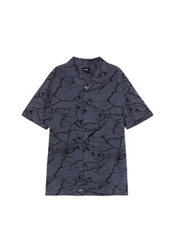 Cropp - Szara koszulka z marmurkowym printem - szary ze sklepu Cropp w kategorii T-shirty męskie - zdjęcie 171515653