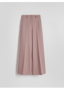 Reserved - Spodnie z szeroką nogawką - brudny róż ze sklepu Reserved w kategorii Spodnie damskie - zdjęcie 171515884