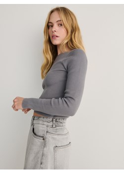 Reserved - Sweter slim fit - szary ze sklepu Reserved w kategorii Swetry damskie - zdjęcie 171516133