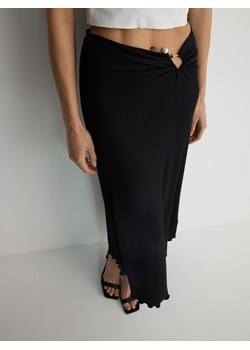 Reserved - Dzianinowa spódnica maxi - czarny ze sklepu Reserved w kategorii Spódnice - zdjęcie 171520363
