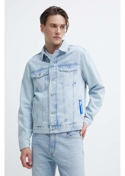 Karl Lagerfeld Jeans kurtka jeansowa męska kolor niebieski przejściowa ze sklepu ANSWEAR.com w kategorii Kurtki męskie - zdjęcie 171520980