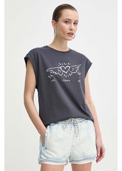 Miss Sixty t-shirt bawełniany x Keith Haring damski kolor szary 6L1SJ2400000 ze sklepu ANSWEAR.com w kategorii Bluzki damskie - zdjęcie 171521242