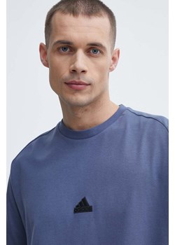 adidas t-shirt Z.N.E męski kolor niebieski gładki IR5234 ze sklepu ANSWEAR.com w kategorii T-shirty męskie - zdjęcie 171521262