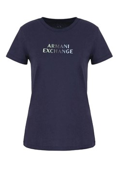 t-shirt damski armani exchange 3dyt14 yjdgz granatowy ze sklepu Royal Shop w kategorii Bluzki damskie - zdjęcie 171521431