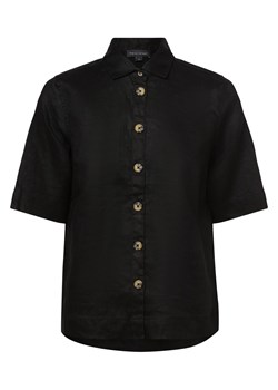 Franco Callegari Damska bluzka lniana Kobiety len czarny jednolity ze sklepu vangraaf w kategorii Koszule damskie - zdjęcie 171521434
