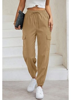 Spodnie FIOLPENA BEIGE ze sklepu Ivet Shop w kategorii Spodnie damskie - zdjęcie 171522814