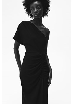 H & M - Drapowana sukienka na jedno ramię - Czarny ze sklepu H&M w kategorii Sukienki - zdjęcie 171523891