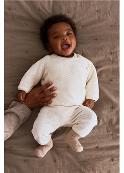 H & M - Bawełniany komplet 2-częściowy - Biały ze sklepu H&M w kategorii Komplety niemowlęce - zdjęcie 171524013