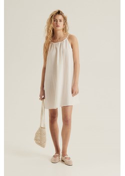 H & M - Trapezowa sukienka - Biały ze sklepu H&M w kategorii Sukienki - zdjęcie 171524032
