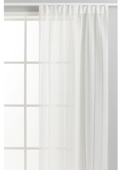 H & M - Lniana zasłona 2-pak - Biały ze sklepu H&M w kategorii Zasłony - zdjęcie 171524041