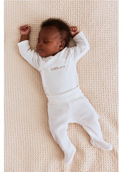H & M - Bawełniany komplet 2-częściowy - Biały ze sklepu H&M w kategorii Komplety niemowlęce - zdjęcie 171524101