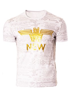 Męska koszulka T-008 - biała ze sklepu Risardi w kategorii T-shirty męskie - zdjęcie 171524501