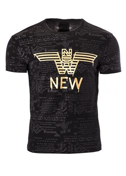 Męska koszulka T-008- czarna ze sklepu Risardi w kategorii T-shirty męskie - zdjęcie 171524503