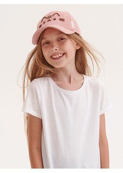 Reserved - Bawełniany t-shirt - biały ze sklepu Reserved w kategorii Bluzki dziewczęce - zdjęcie 171524872