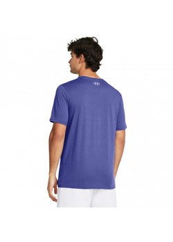 Męski t-shirt z nadrukiem Under Armour UA Team Issue Wordmark SS - niebieski ze sklepu Sportstylestory.com w kategorii T-shirty męskie - zdjęcie 171526220