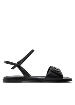 Calvin Klein Sandały Flat Sandal Relock Lth HW0HW01942 Czarny ze sklepu MODIVO w kategorii Sandały damskie - zdjęcie 171529351