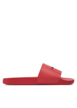 Calvin Klein Klapki Pool Slide Rubber HM0HM00455 Czerwony ze sklepu MODIVO w kategorii Klapki męskie - zdjęcie 171529664