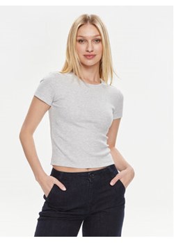 Vero Moda T-Shirt Chloe 10306894 Szary Tight Fit ze sklepu MODIVO w kategorii Bluzki damskie - zdjęcie 171530201