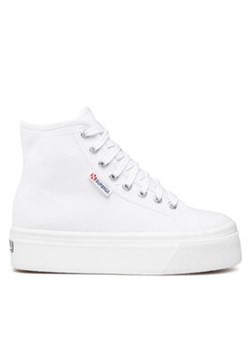 Superga Sneakersy Hi Top 2708 S41273W Biały ze sklepu MODIVO w kategorii Trampki damskie - zdjęcie 171530270