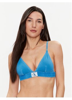Calvin Klein Swimwear Góra od bikini KW0KW01974 Niebieski ze sklepu MODIVO w kategorii Stroje kąpielowe - zdjęcie 171530283