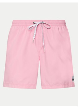 Quiksilver Szorty kąpielowe Everyday Solid Volley AQYJV03153 Różowy Regular Fit ze sklepu MODIVO w kategorii Kąpielówki - zdjęcie 171531224