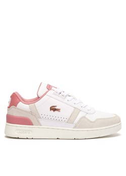 Sneakersy Lacoste T-Clip 747SFA0082 Wht/Lt Pnk 1Y9 ze sklepu eobuwie.pl w kategorii Buty sportowe damskie - zdjęcie 171531562