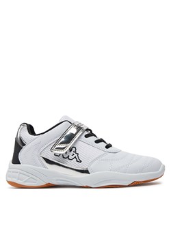Sneakersy Kappa 260819MFT White/Silver 1015 ze sklepu eobuwie.pl w kategorii Buty sportowe dziecięce - zdjęcie 171532881