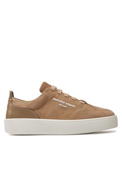 Sneakersy Emporio Armani X3X207 XR158 00085 Sabbia ze sklepu eobuwie.pl w kategorii Trampki damskie - zdjęcie 171533461