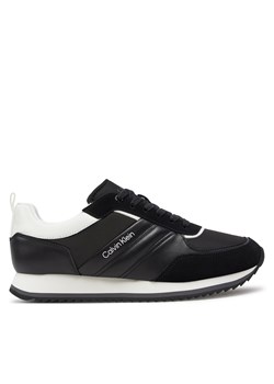 Sneakersy Calvin Klein Low Top Lace Up Mix HM0HM01399 Black/White 0GN ze sklepu eobuwie.pl w kategorii Buty sportowe męskie - zdjęcie 171533863