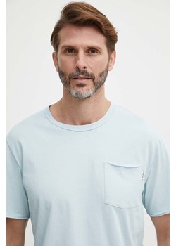 Pepe Jeans t-shirt bawełniany Single Carrinson męski kolor niebieski gładki ze sklepu ANSWEAR.com w kategorii T-shirty męskie - zdjęcie 171535751