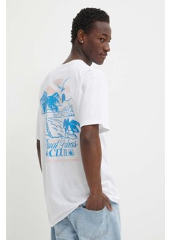 Vans t-shirt bawełniany męski kolor biały z nadrukiem ze sklepu ANSWEAR.com w kategorii T-shirty męskie - zdjęcie 171535791