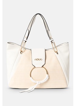 Elegancka torebka Nobo w letnim stylu biała ze sklepu NOBOBAGS.COM w kategorii Torby Shopper bag - zdjęcie 171536410