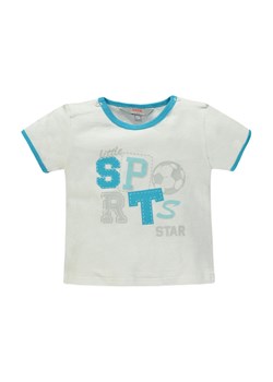 Chłopięca niemowlęca bluzka z krótkim rękawem biała ze sklepu 5.10.15 w kategorii Koszulki niemowlęce - zdjęcie 171536841