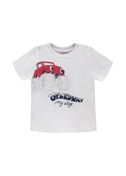 Chłopięca niemowlęca koszulka z krótkim rękawem biała ze sklepu 5.10.15 w kategorii Koszulki niemowlęce - zdjęcie 171536850
