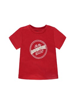 Chłopięca niemowlęca koszulka z krótkim rękawem czerwona ze sklepu 5.10.15 w kategorii Koszulki niemowlęce - zdjęcie 171536893