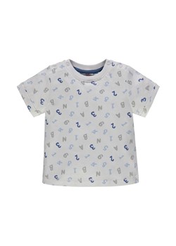 Chłopięca niemowlęca bluzka z krótkim rękawem biała ze sklepu 5.10.15 w kategorii Koszulki niemowlęce - zdjęcie 171536972
