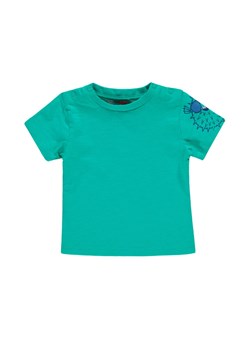 Chłopięca niemowlęca bluzka z krótkim rękawem zielona ze sklepu 5.10.15 w kategorii Koszulki niemowlęce - zdjęcie 171537033