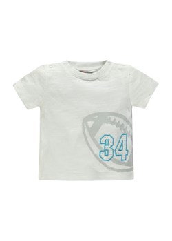 Chłopięca niemowlęca bluzka z krótkim rękawem biały ze sklepu 5.10.15 w kategorii Koszulki niemowlęce - zdjęcie 171537053