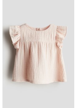 H & M - Top z bawełnianego muślinu - Różowy ze sklepu H&M w kategorii Bluzki dziewczęce - zdjęcie 171537394