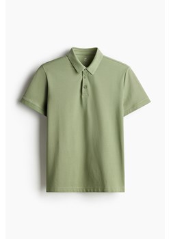 H & M - Top polo COOLMAX Slim Fit - Zielony ze sklepu H&M w kategorii T-shirty męskie - zdjęcie 171537451
