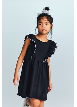H & M - Dżersejowa sukienka z falbanami - Niebieski ze sklepu H&M w kategorii Sukienki dziewczęce - zdjęcie 171537543