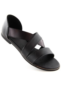 Sandały damskie wsuwane z gumką czarne Jezzi 3882 ze sklepu ButyModne.pl w kategorii Sandały damskie - zdjęcie 171537950